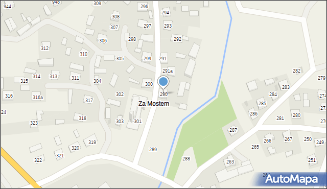 Ruda Łańcucka, Ruda Łańcucka, 290, mapa Ruda Łańcucka