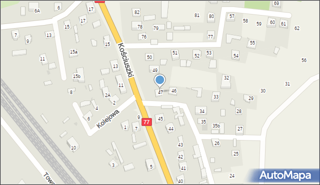 Ruda Łańcucka, Ruda Łańcucka, 47, mapa Ruda Łańcucka