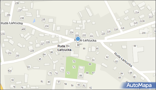 Ruda Łańcucka, Ruda Łańcucka, 88, mapa Ruda Łańcucka