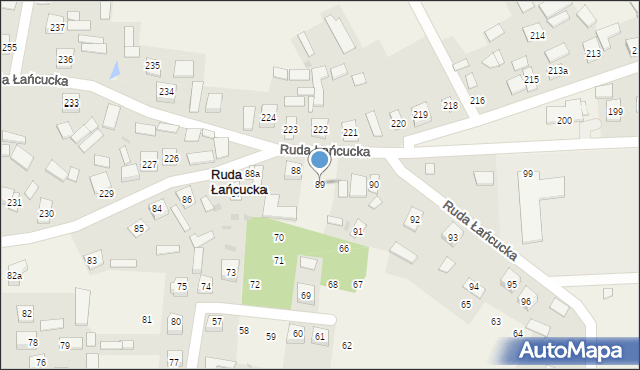 Ruda Łańcucka, Ruda Łańcucka, 89, mapa Ruda Łańcucka