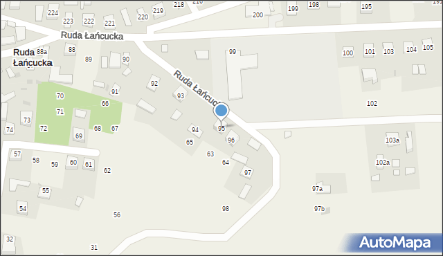 Ruda Łańcucka, Ruda Łańcucka, 95, mapa Ruda Łańcucka