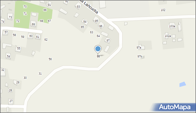 Ruda Łańcucka, Ruda Łańcucka, 98, mapa Ruda Łańcucka