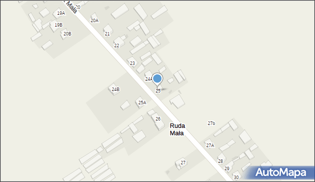 Ruda Mała, Ruda Mała, 25, mapa Ruda Mała