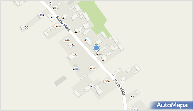 Ruda Mała, Ruda Mała, 47, mapa Ruda Mała