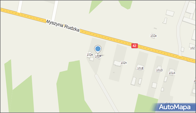Ruda Maleniecka, Ruda Maleniecka, 102F, mapa Ruda Maleniecka