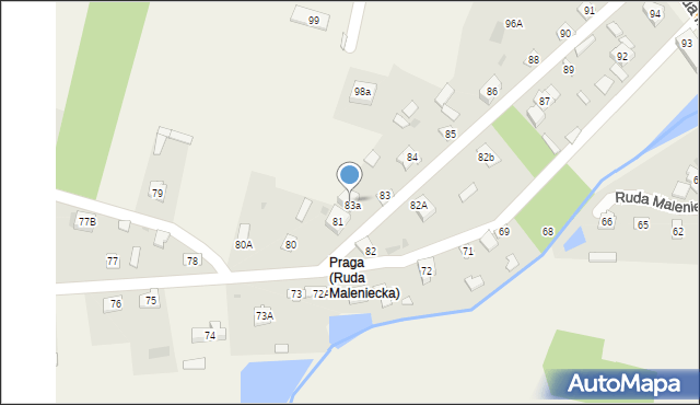Ruda Maleniecka, Ruda Maleniecka, 85A, mapa Ruda Maleniecka