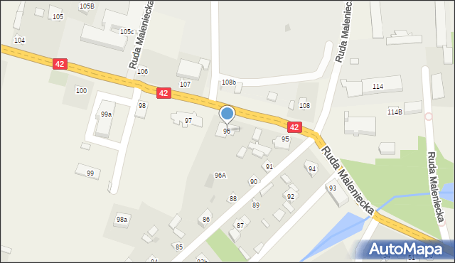 Ruda Maleniecka, Ruda Maleniecka, 96, mapa Ruda Maleniecka