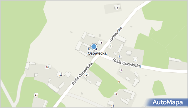 Ruda Osowiecka, Ruda Osowiecka, 6, mapa Ruda Osowiecka
