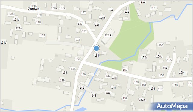 Ruda Różaniecka, Ruda Różaniecka, 134, mapa Ruda Różaniecka