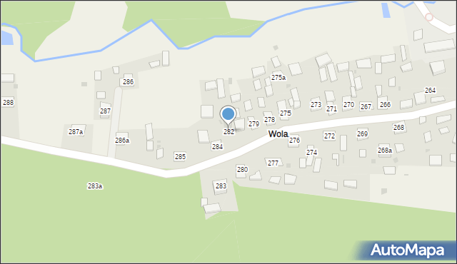 Ruda Różaniecka, Ruda Różaniecka, 282, mapa Ruda Różaniecka