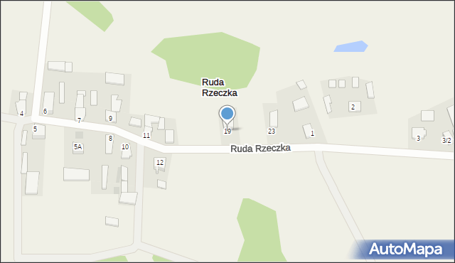 Ruda Rzeczka, Ruda Rzeczka, 19, mapa Ruda Rzeczka