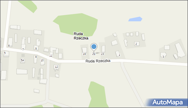 Ruda Rzeczka, Ruda Rzeczka, 21, mapa Ruda Rzeczka