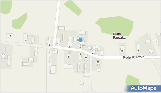 Ruda Rzeczka, Ruda Rzeczka, 9, mapa Ruda Rzeczka