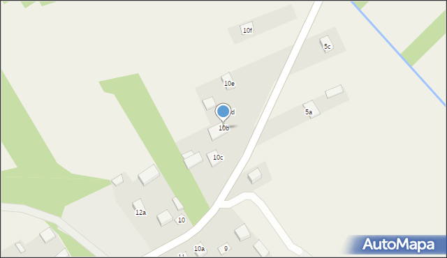 Ruda Solska, Ruda Solska, 10b, mapa Ruda Solska