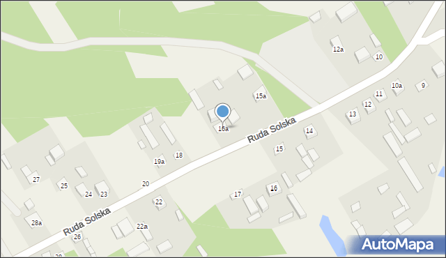 Ruda Solska, Ruda Solska, 16a, mapa Ruda Solska