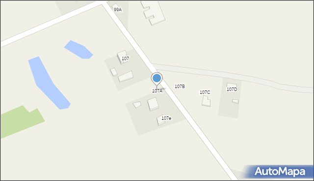 Ruda Strawczyńska, Ruda Strawczyńska, 107A, mapa Ruda Strawczyńska