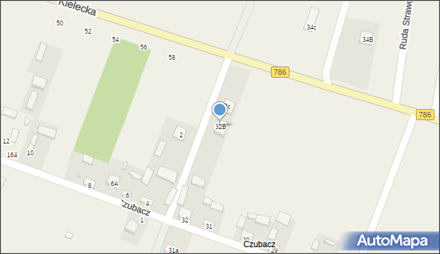 Ruda Strawczyńska, Ruda Strawczyńska, 32B, mapa Ruda Strawczyńska