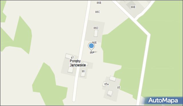 Ruda Strawczyńska, Ruda Strawczyńska, 86F, mapa Ruda Strawczyńska