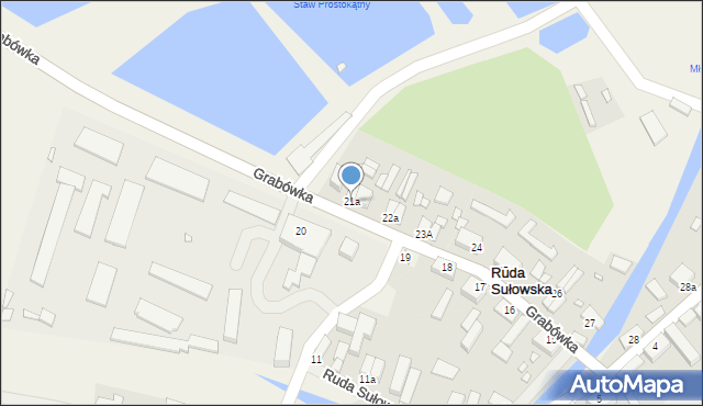 Ruda Sułowska, Ruda Sułowska, 21a, mapa Ruda Sułowska