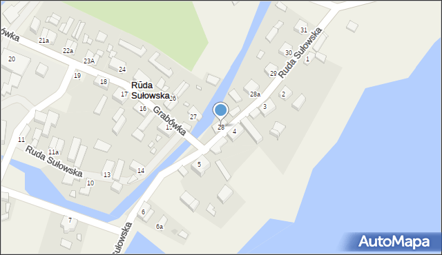 Ruda Sułowska, Ruda Sułowska, 28, mapa Ruda Sułowska