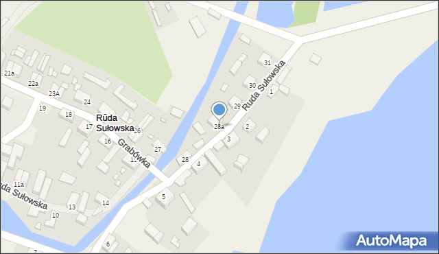 Ruda Sułowska, Ruda Sułowska, 28a, mapa Ruda Sułowska