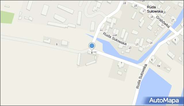 Ruda Sułowska, Ruda Sułowska, 8, mapa Ruda Sułowska