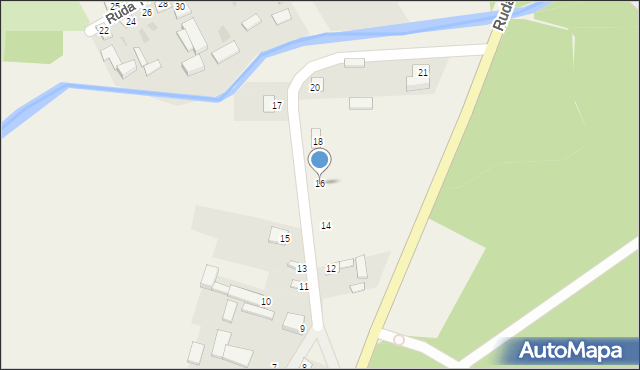Ruda Tarnowska, Ruda Tarnowska, 16, mapa Ruda Tarnowska