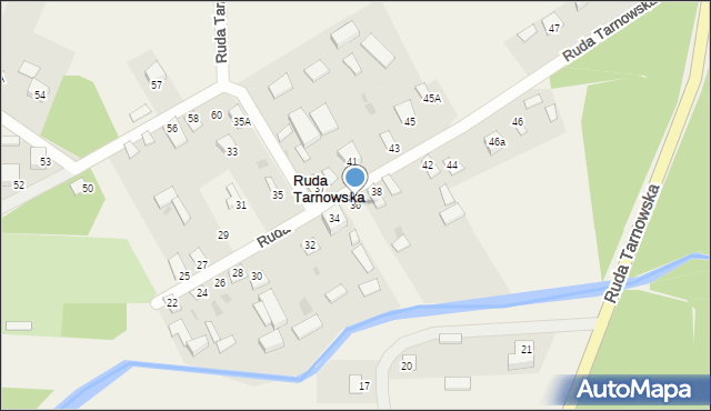 Ruda Tarnowska, Ruda Tarnowska, 36, mapa Ruda Tarnowska