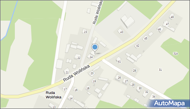 Ruda Wolińska, Ruda Wolińska, 25, mapa Ruda Wolińska