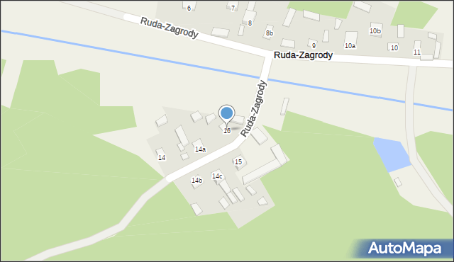 Ruda-Zagrody, Ruda-Zagrody, 16, mapa Ruda-Zagrody