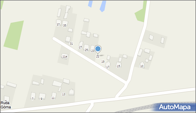 Ruda Zajączkowska, Ruda Zajączkowska, 21, mapa Ruda Zajączkowska