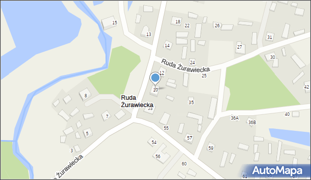 Ruda Żurawiecka, Ruda Żurawiecka, 10, mapa Ruda Żurawiecka