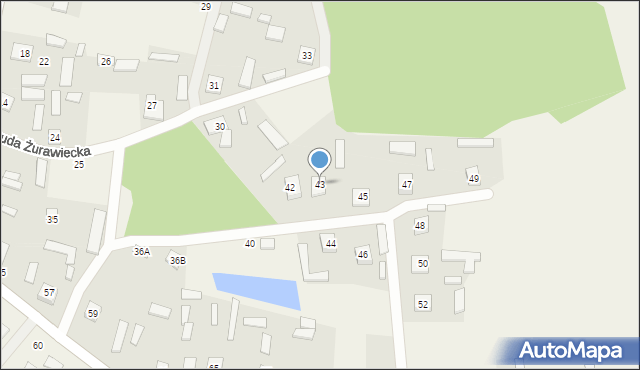 Ruda Żurawiecka, Ruda Żurawiecka, 43, mapa Ruda Żurawiecka