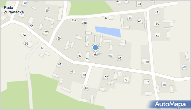 Ruda Żurawiecka, Ruda Żurawiecka, 65, mapa Ruda Żurawiecka