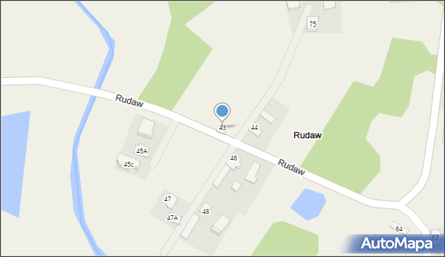 Rudaw, Rudaw, 43, mapa Rudaw