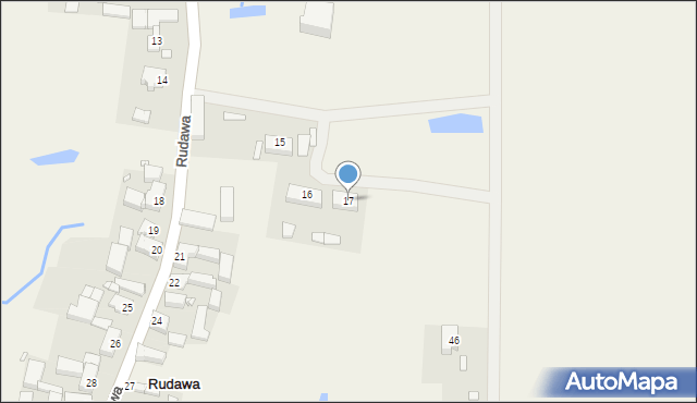 Rudawa, Rudawa, 17, mapa Rudawa