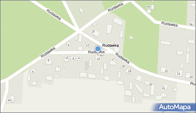 Rudawka, Rudawka, 14a, mapa Rudawka