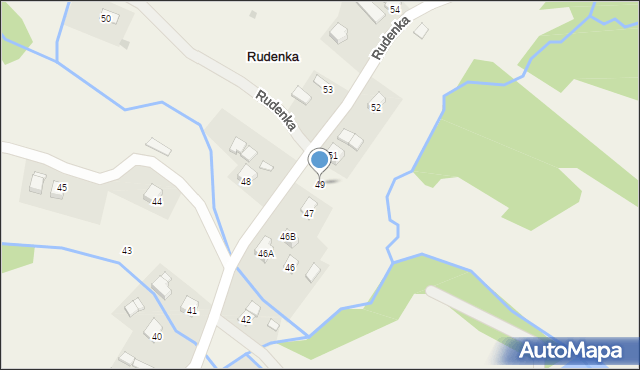 Rudenka, Rudenka, 49, mapa Rudenka