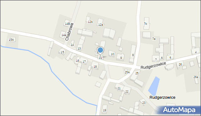 Rudgerzowice, Rudgerzowice, 11, mapa Rudgerzowice