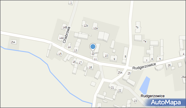 Rudgerzowice, Rudgerzowice, 12, mapa Rudgerzowice