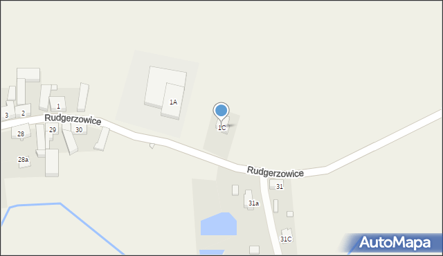 Rudgerzowice, Rudgerzowice, 1C, mapa Rudgerzowice