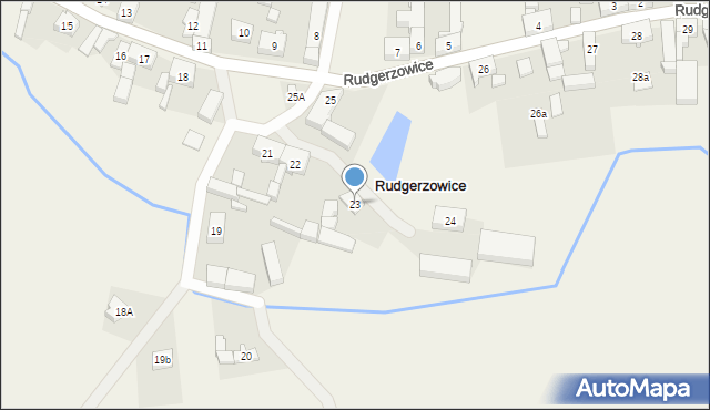 Rudgerzowice, Rudgerzowice, 23, mapa Rudgerzowice