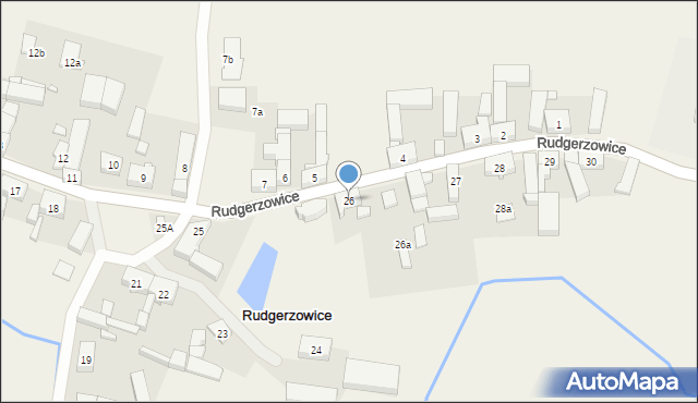 Rudgerzowice, Rudgerzowice, 26, mapa Rudgerzowice