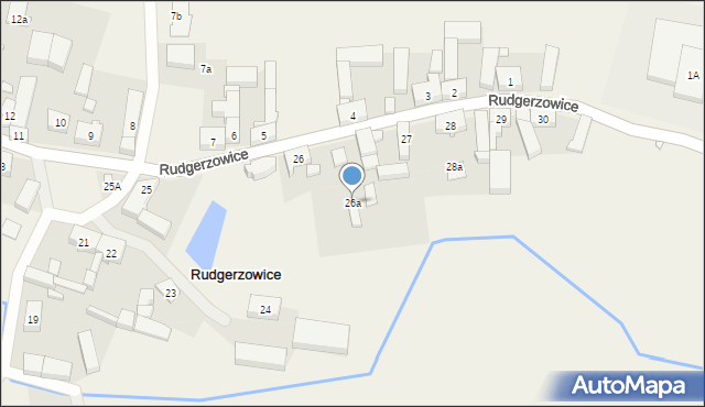 Rudgerzowice, Rudgerzowice, 26a, mapa Rudgerzowice