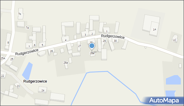 Rudgerzowice, Rudgerzowice, 28a, mapa Rudgerzowice