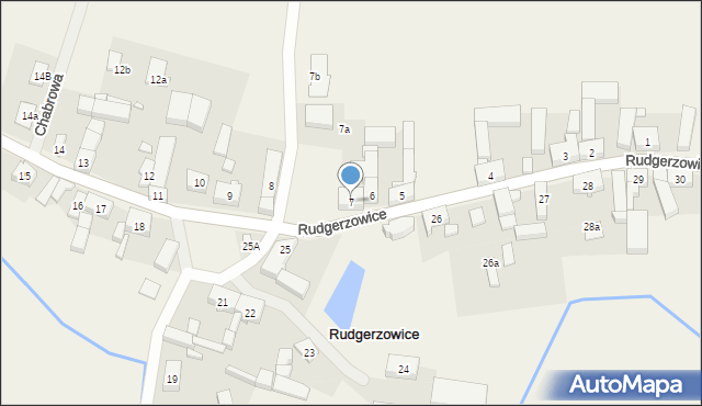 Rudgerzowice, Rudgerzowice, 7, mapa Rudgerzowice