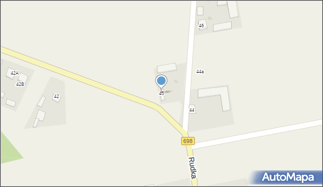 Rudka, Rudka, 45, mapa Rudka