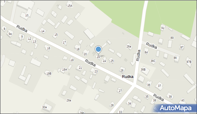 Rudka, Rudka, 22, mapa Rudka