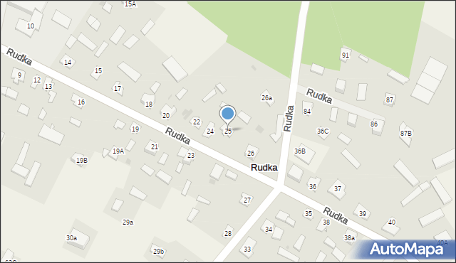 Rudka, Rudka, 25, mapa Rudka