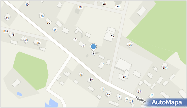 Rudka, Rudka, 5, mapa Rudka